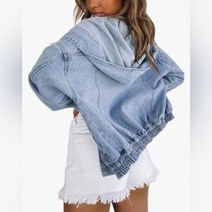 Denim bomber jacket